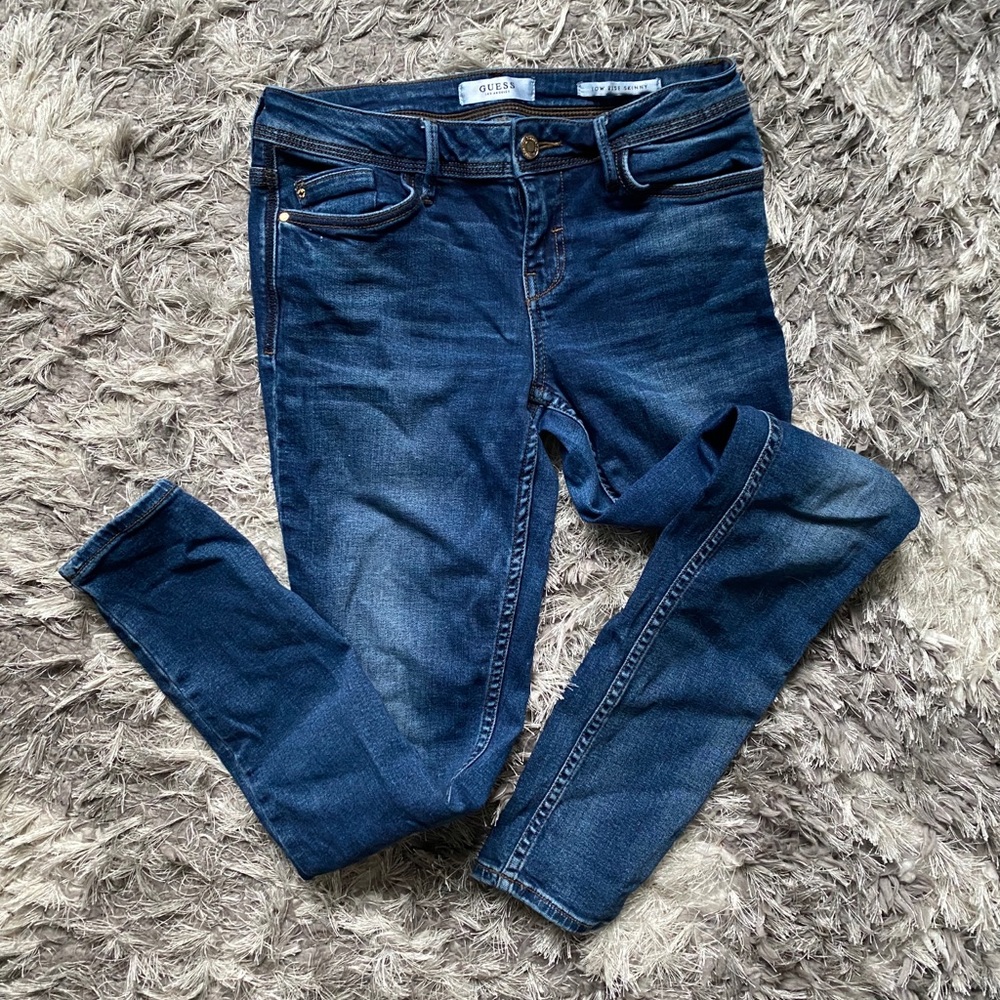 Guess low rise skinny jeans